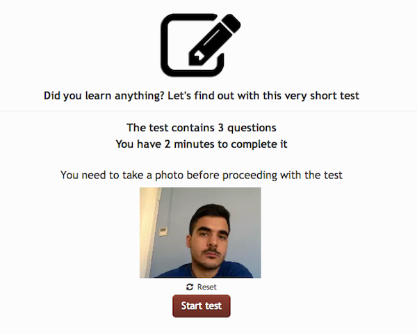Picture Taken_prevent cheating in elearning