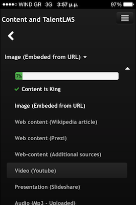 Course Content and Progress