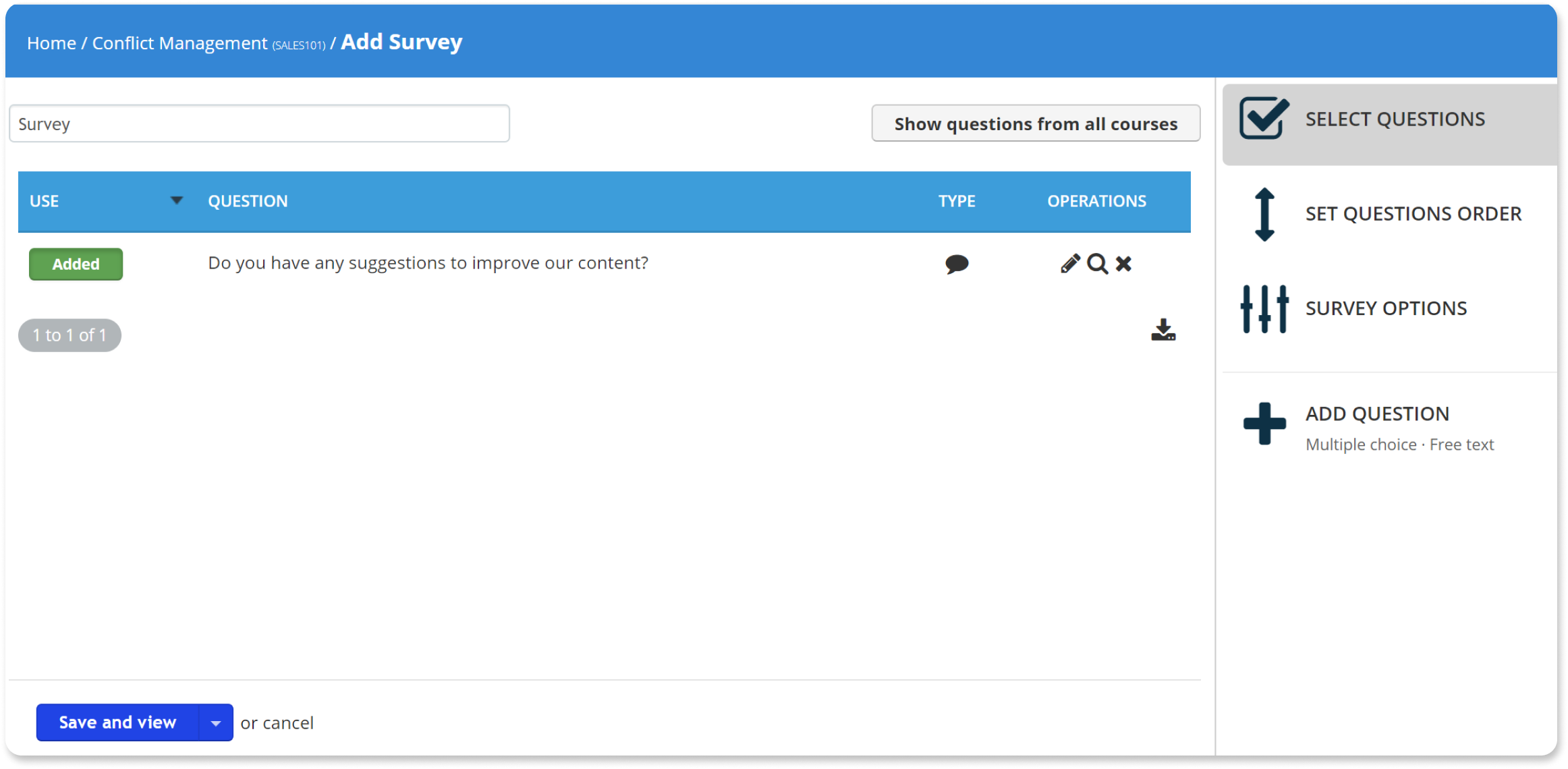 Add Survey - TalentLMS