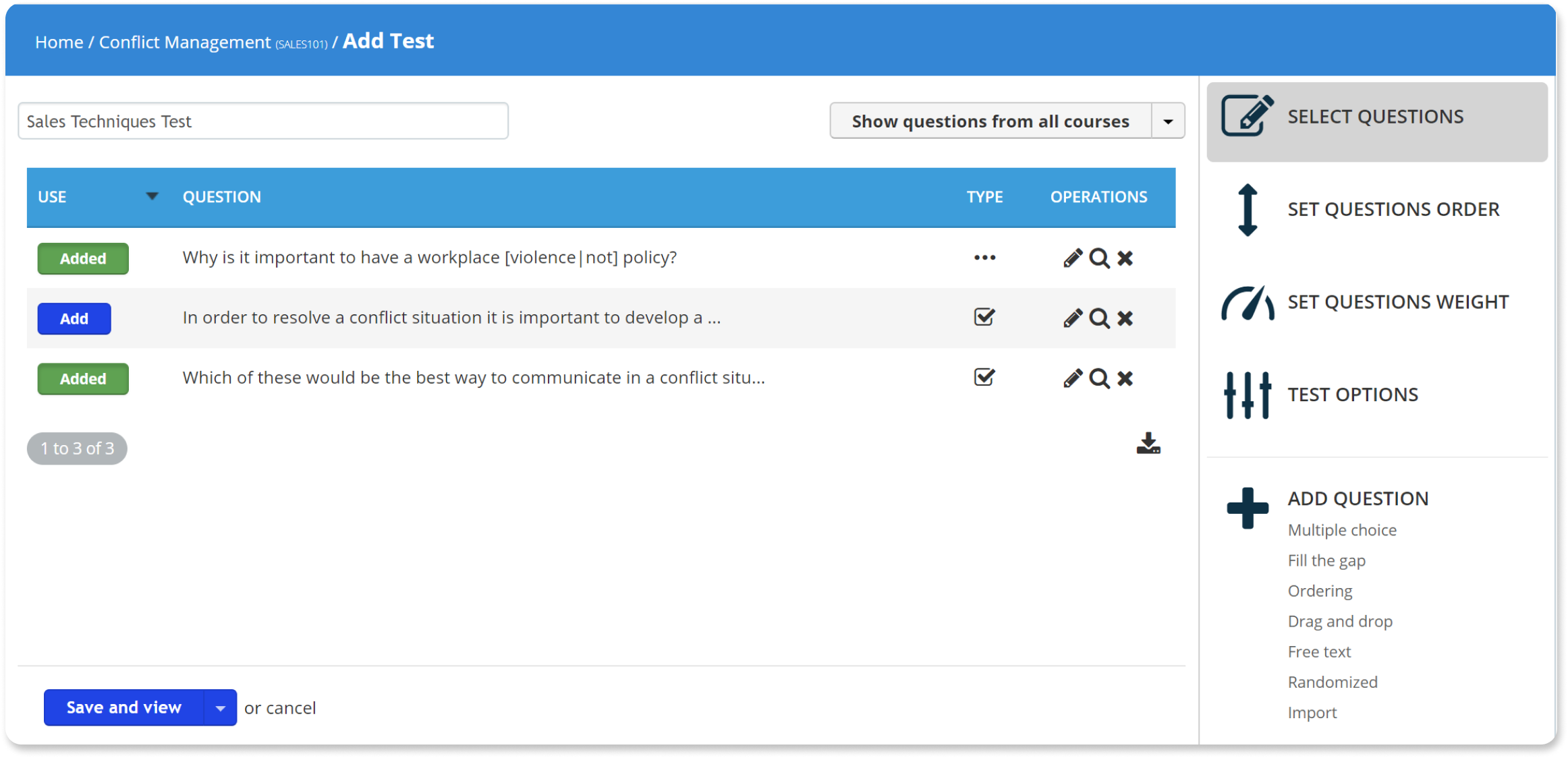 Add Tests - TalentLMS