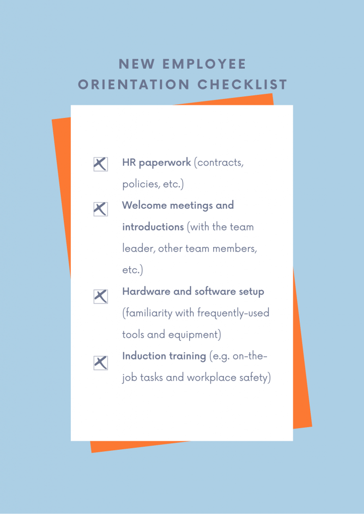 New employee orientation checklist | What to include
