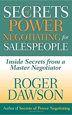 Secrets of power negotiating for salespeople