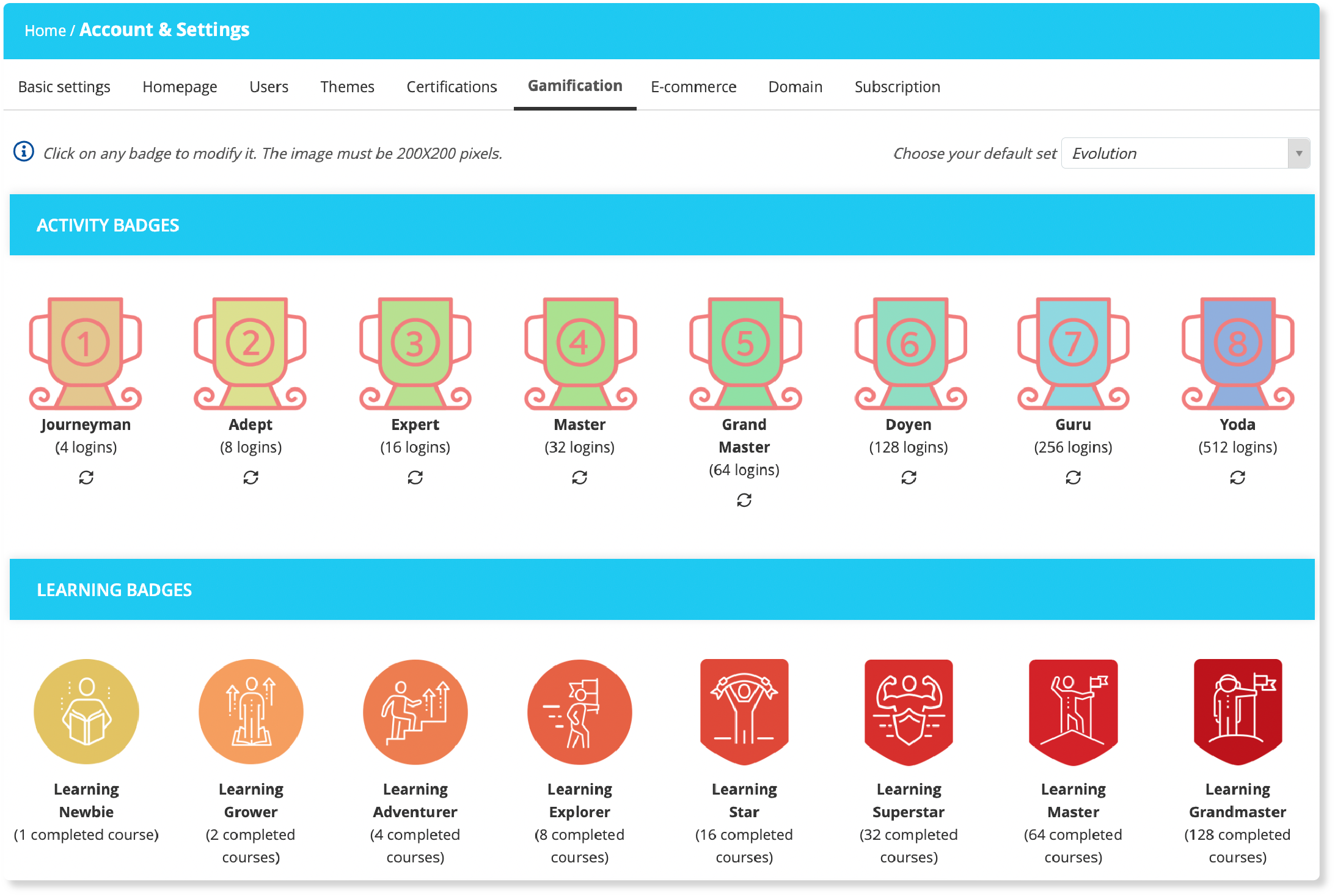 Customize Badges - TalentLMS' Gamification Engine