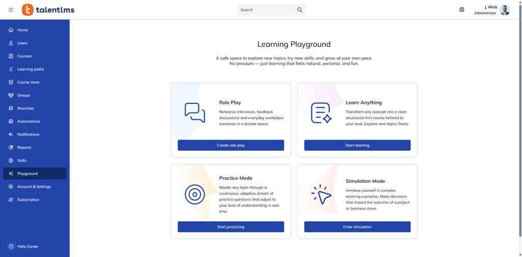 Learning Playground