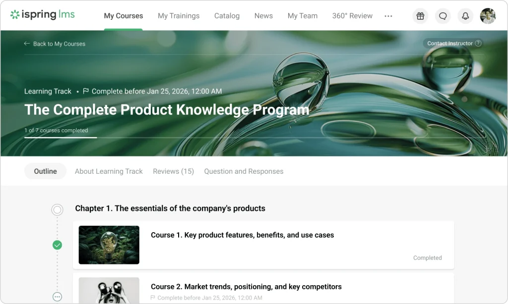 ispring LMS platform