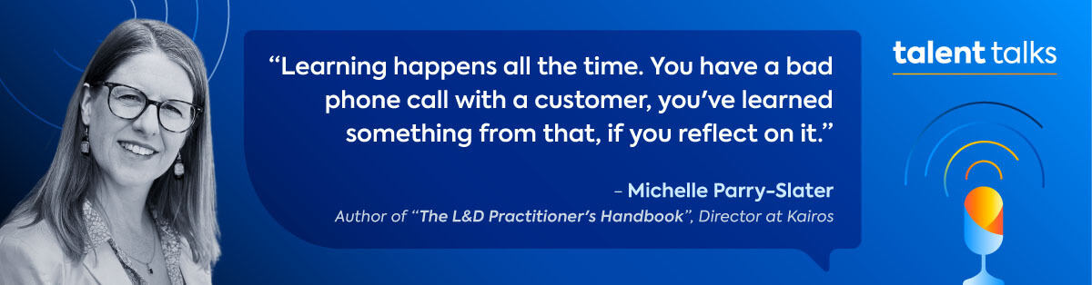 Quote about learning from Michelle Parry Slater