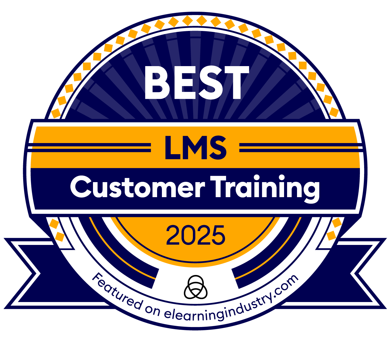 TalentLMS was voted as the best LMS for customer training in 2025 from eLearning Industry.